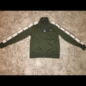NWT! Women's Converse Green Track Jacket Size Med